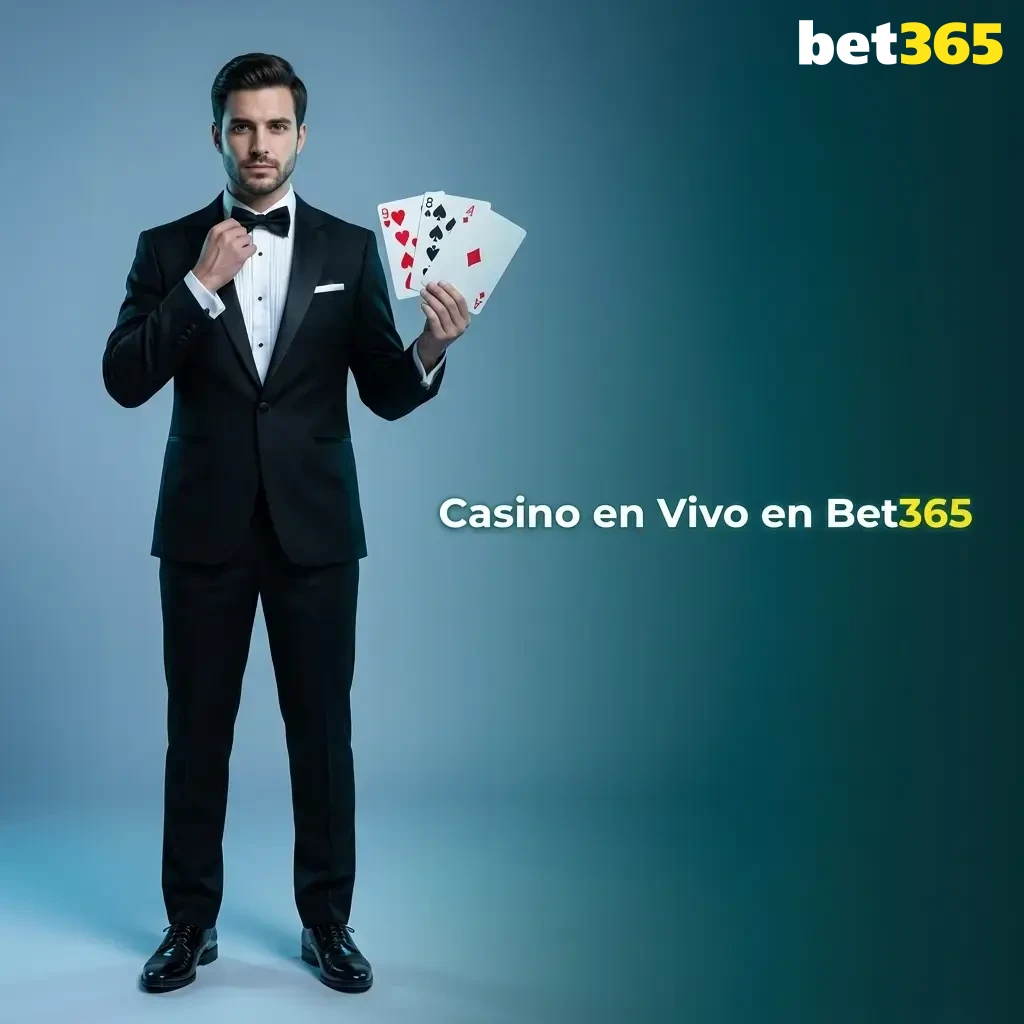 Casino en vivo Bet365 con crupieres reales en blackjack, ruleta, baccarat, póker y game shows en streaming HD